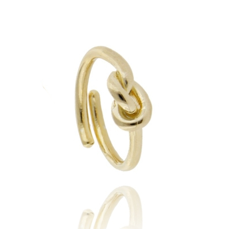 ANELLO NODO IN ARGENTO PLACCATO ORO TIT 925‰ MISURA REGOLABILE
