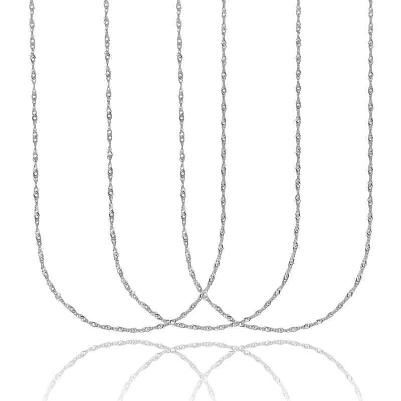 CATENA SINGAPORE MM 1,8 PZ 3 IN ARGENTO 925‰