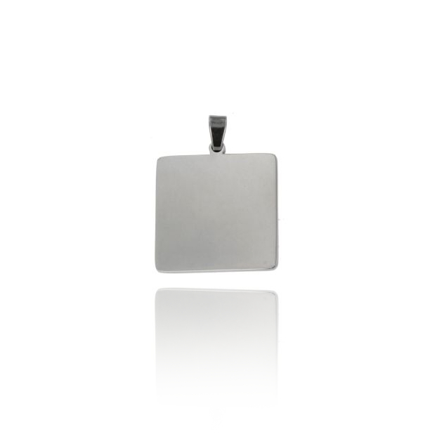 PIASTRINA QUADRATA MM 24X24 IN ACCIAIO