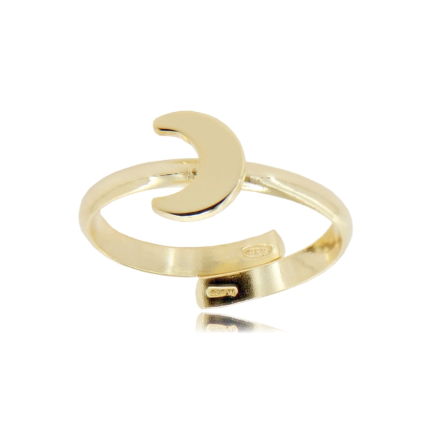 ANELLO CON LUNETTA IN ARGENTO TIT 925‰ MISURA REGOLABILE