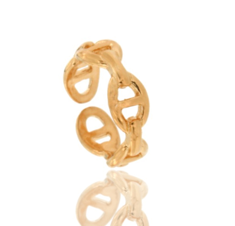 ANELLO MAGLIA MARINA MM 7 IN ARGENTO TIT 925 MISURA REGOLABILE