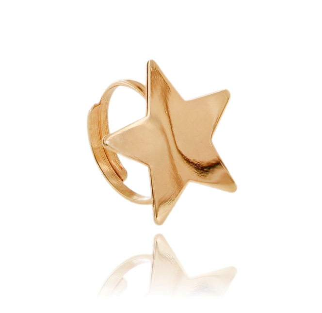 ANELLO STELLA MM 25 IN ARGENTO TIT 925 MISURA REGOLABILE