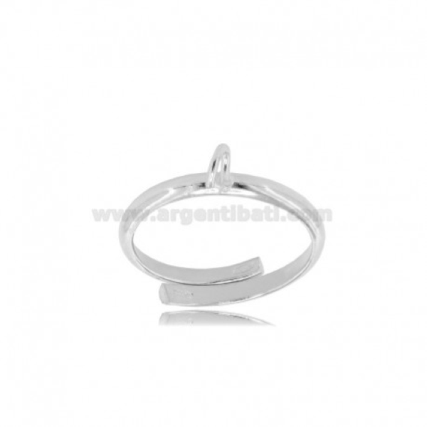 BASE PER ANELLO CON MAGLINA IN ARGENTO TIT 925‰ MISURA REGOLABILE