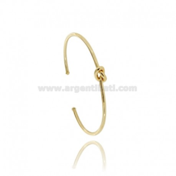 BRACCIALE RIGIDO NODO A CANNA IN ARGENTO TIT 925‰