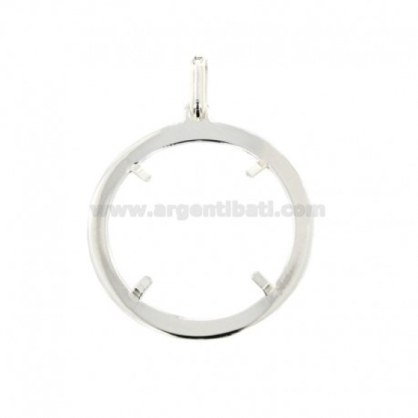 CIONDOLO MONTATURA PER MONETA IN ARGENTO TIT 925