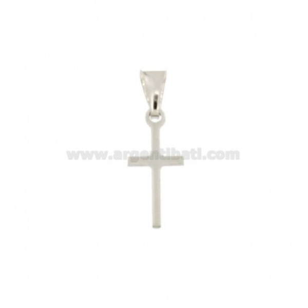 CIONDOLO CROCE MM 19X9 IN ARGENTO TIT 925‰