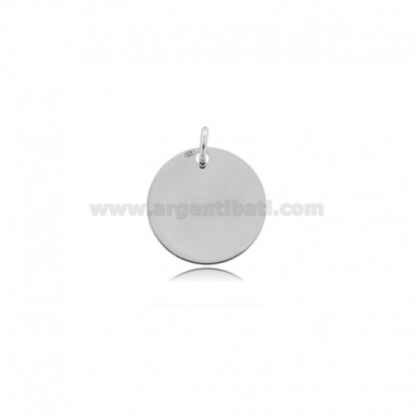 CIONDOLO TONDO TAGLIO LASER LASTRA SPESSORE MM 0,5 IN ARGENTO TIT 925