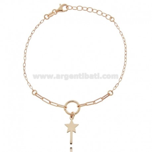 BRACCIALE FORZATINA CON BACCHETTA MAGICA MM 8X6 IN ARGENTO TIT 925 CM 17-19