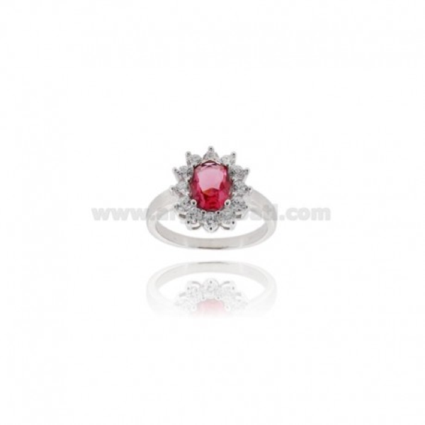 ANELLO KATE IN ARGENTO RODIATO TIT 925 E ZIRCONI 