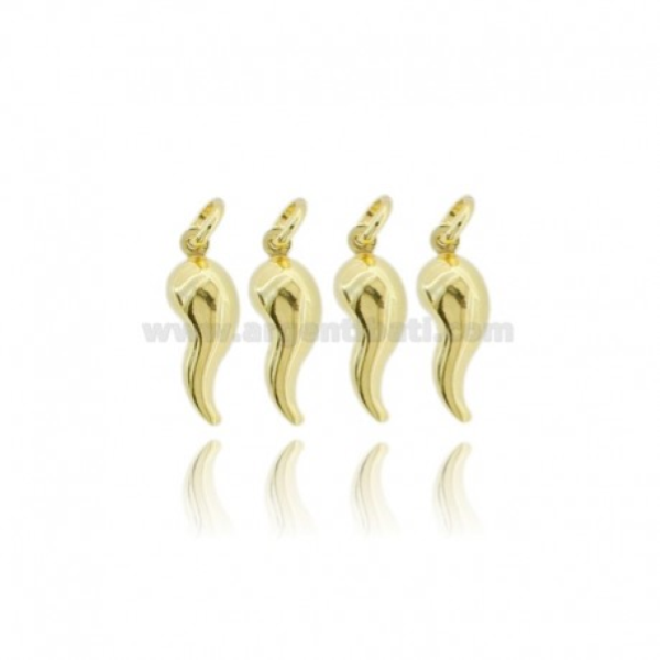 CIONDOLO CORNO PZ 4 IN ARGENTO TIT 925