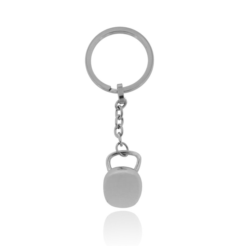 PORTACHIAVE CON KETTLEBELL IN ACCIAIO