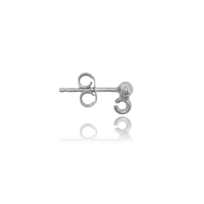 ORECCHINI PER ORECCHINI A PERNO CON PALLINA E MAGLINA 4 COPPIE IN ARGENTO 925‰