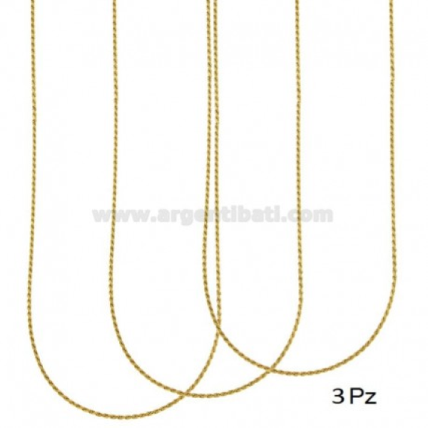 CATENA FUNETTA MM 1,4 PZ 3 IN ARGENTO TIT 925‰ 