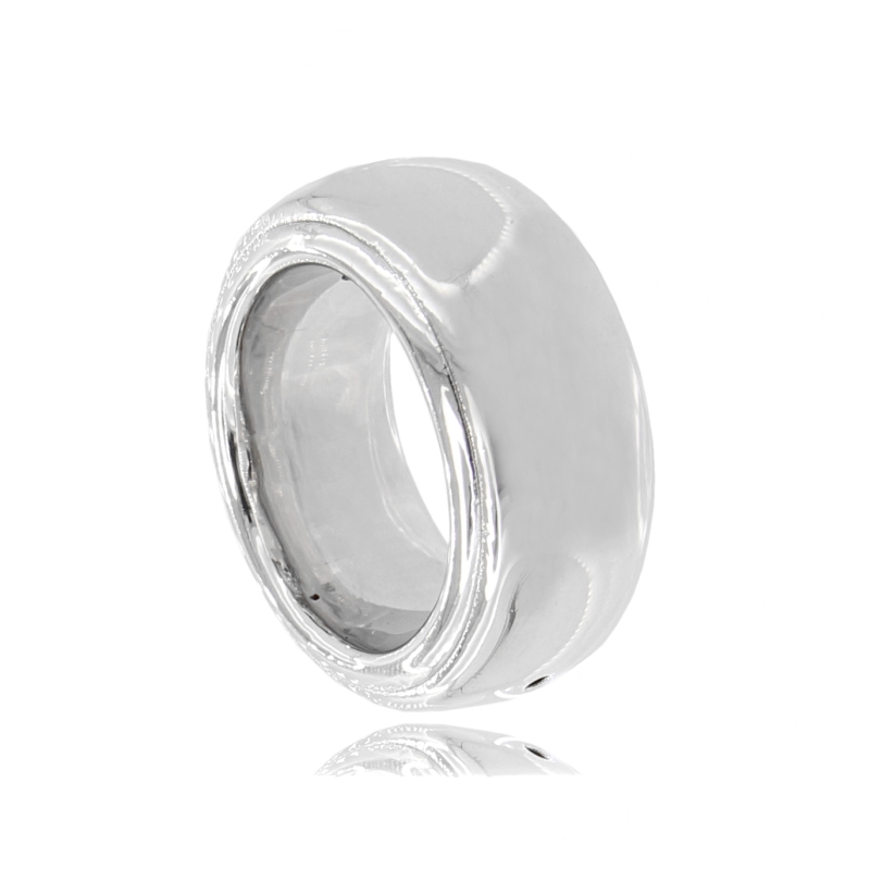ANELLO ELETTROFORMATO A FASCIA IN ARGENTO TIT 925