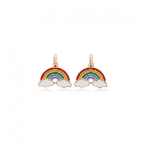 CIONDOLO ARCOBALENO PZ 2 IN ARGENTO TIT 925 E SMALTO