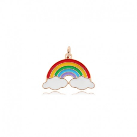 CIONDOLO ARCOBALENO IN ARGENTO TIT 925 E SMALTO