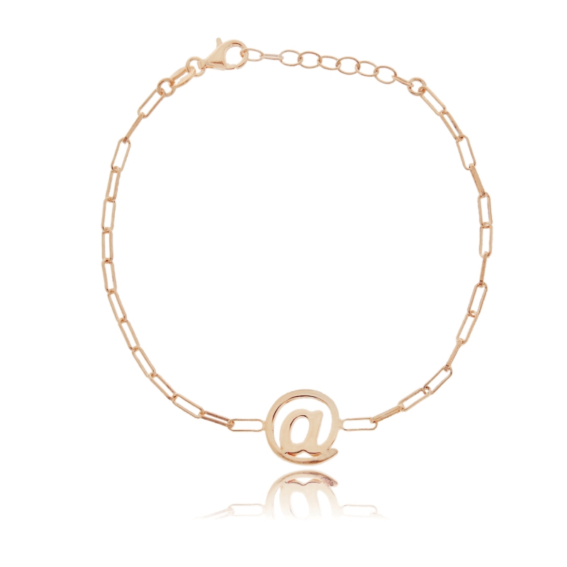 BRACCIALE FORZATINA CON CHIOCCIOLA @ IN ARGENTO TIT 925 CM 17-19