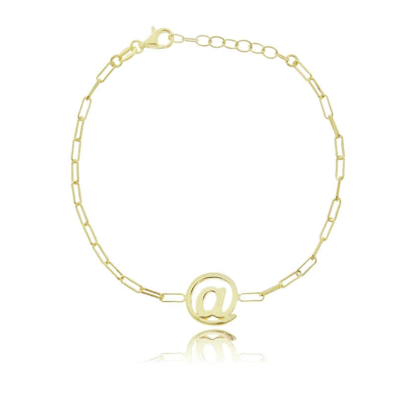 BRACCIALE FORZATINA CON CHIOCCIOLA @ IN ARGENTO TIT 925 CM 17-19