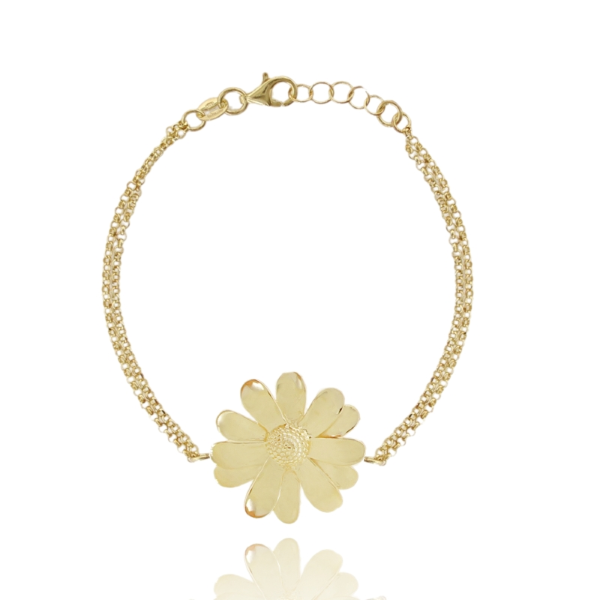 BRACCIALE ROLO' MARGHERITA MM 25X25 CM 18 IN ARGENTO TIT 925 