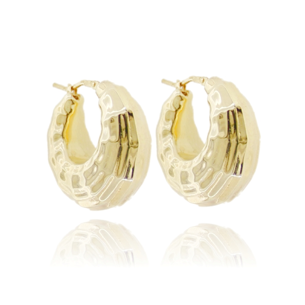 ORECCHINI CERCHIO DEGRADE MM 26 ELETTROFORMATURI IN ARGENTO TIT 925 