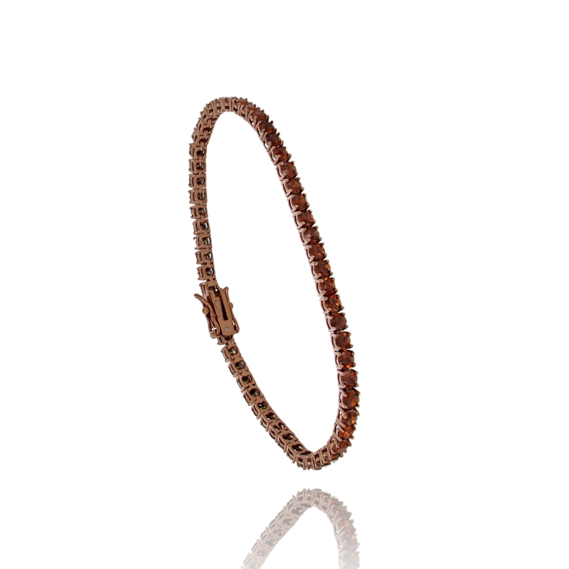 BRACCIALE TENNIS CON ZIRCONI MM 3 IN ARGENTO 925‰ CM 18