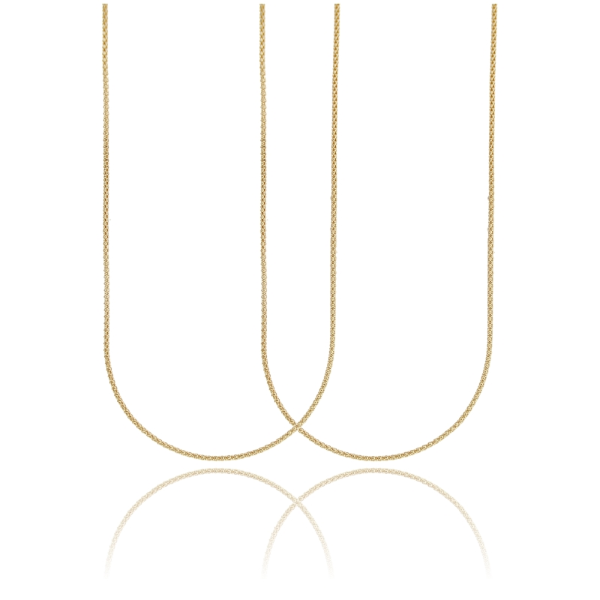 CATENA POP CORN MM 1,8 PZ 2 IN ARGENTO 925‰