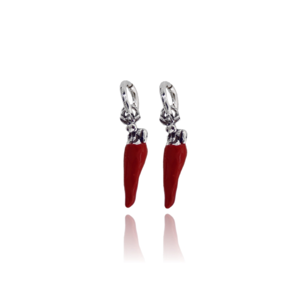 CIONDOLO CORNO MM 17 CON ASINO PZ 2 IN ARGENTO BRUNITO TIT 925 