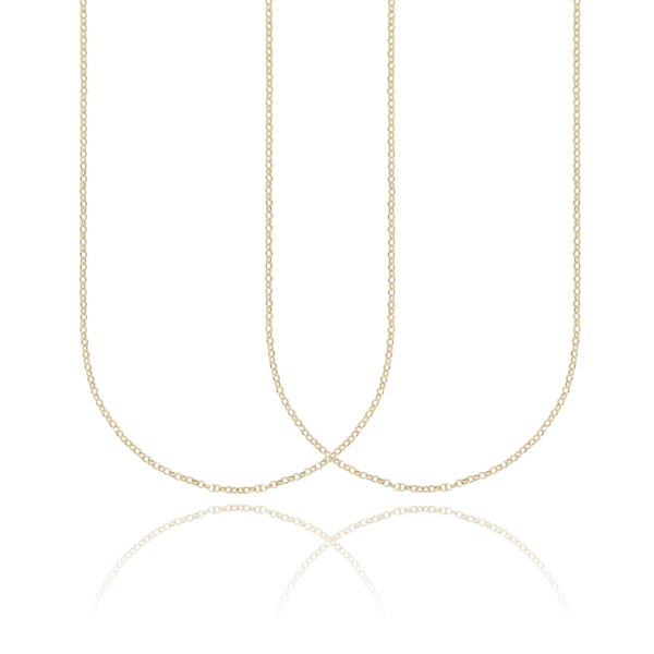 CATENA MICRO ROLO' DIAMANTATA MM 1,7 PZ 2 IN ARGENTO 925‰