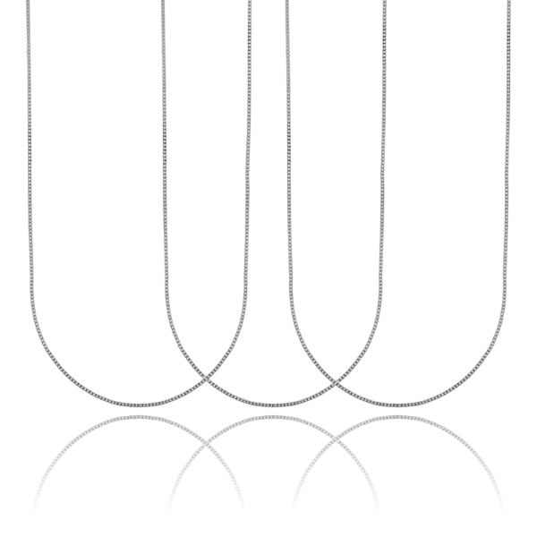 CATENA GRUMETTINA MM 1,2 PZ 3 IN ARGENTO TIT 925