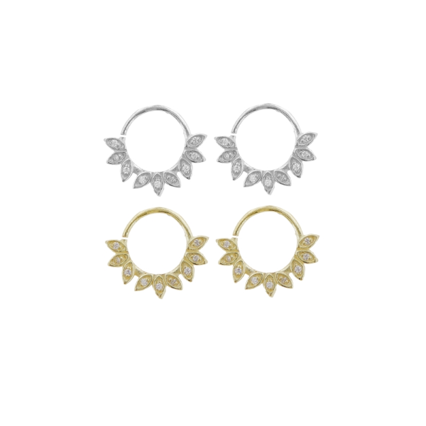 ORECCHINI DAITH IN ARGENTO TIT 925 E ZIRCONI BIANCHI