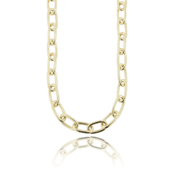 COLLANA FORZATINA A CANNA TONDA IN ARGENTO TIT 925 CM 45