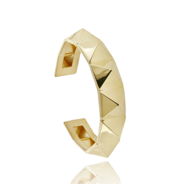 BRACCIALE RIGIDO BORCHIA GRANDE IN ARGENTO TIT 925