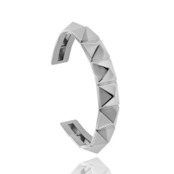 BRACCIALE RIGIDO BORCHIA PICCOLA IN ARGENTO TIT 925