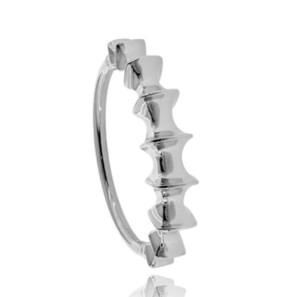 BRACCIALE RIGIDO SEGMENTI IN ARGENTO TIT 925