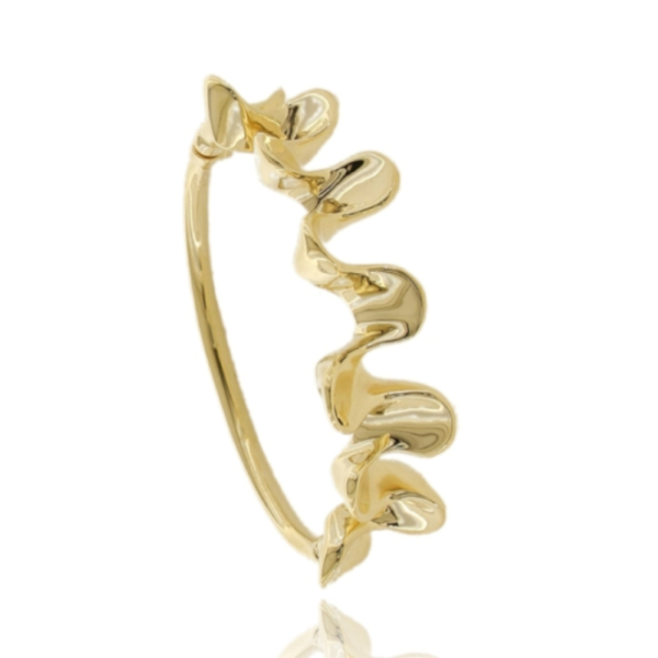 BRACCIALE RIGIDO ONDA IN ARGENTO TIT 925