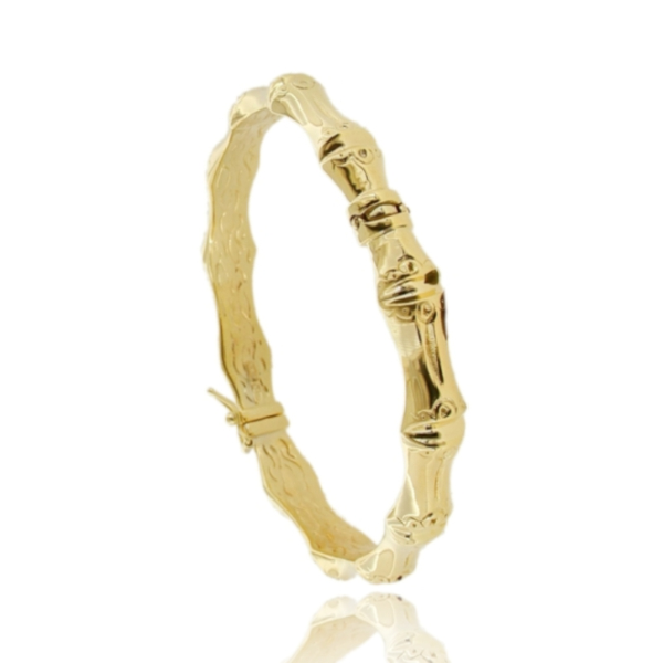 BRACCIALE RIGIDO BAMBU' IN ARGENTO TIT 925