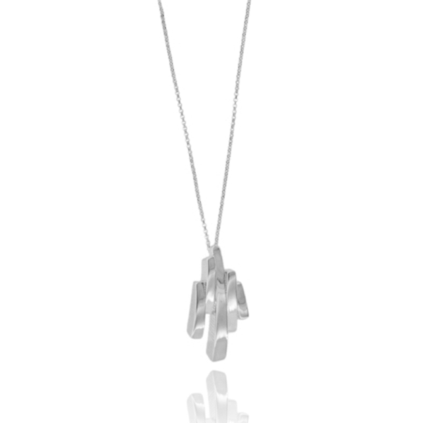 COLLANA ROLO' CM 40 CON ARMONICA PENDENTE IN ARGENTO TIT 925