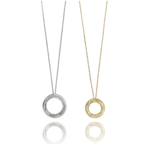 COLLANA ROLO' CM 40 CON POLO PENDENTE IN ARGENTO TIT 925