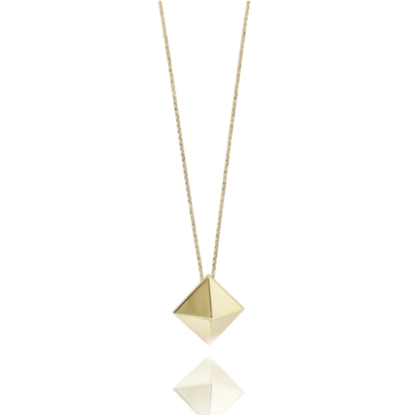COLLANA ROLO' CM 40 CON BORCHIA GRANDE PENDENTE IN ARGENTO TIT 925