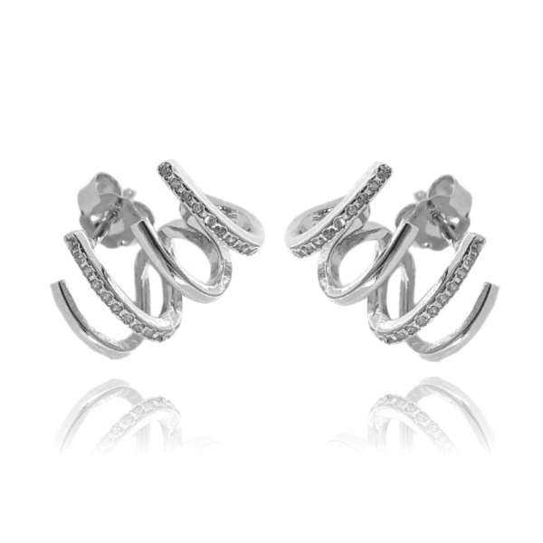 ORECCHINI EAR-CUFF IN ARGENTO TIT 925 E ZIRCONI