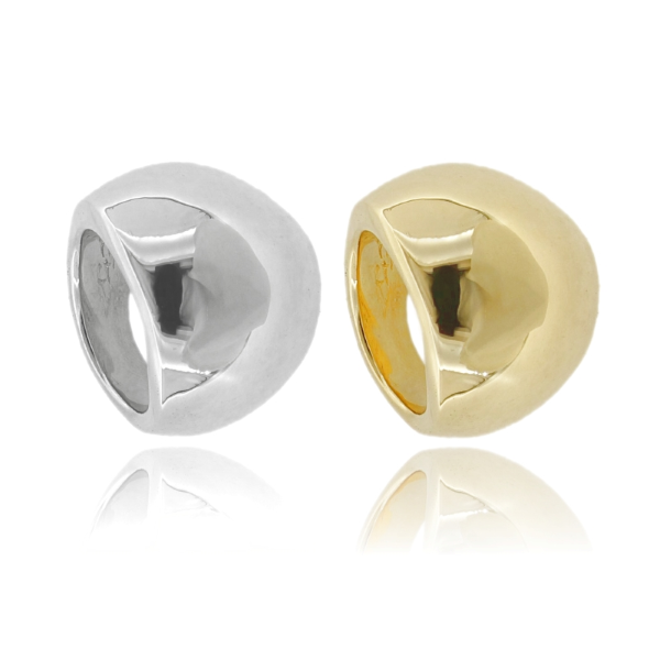 ANELLO BOMBATO IN ARGENTO TIT 925 