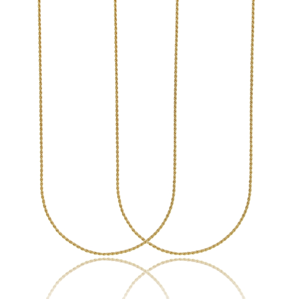 CATENA FUNETTA MM 1,4 PZ 2 IN ARGENTO TIT 925‰ 