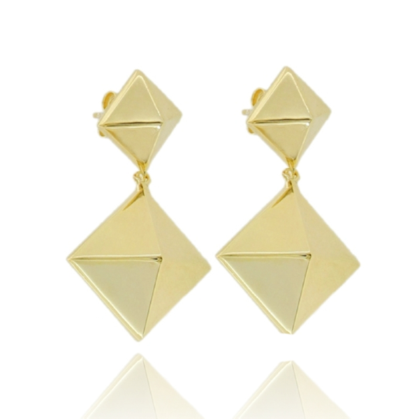 ORECCHINI DOPPIA BORCHIA IN ARGENTO TIT 925 