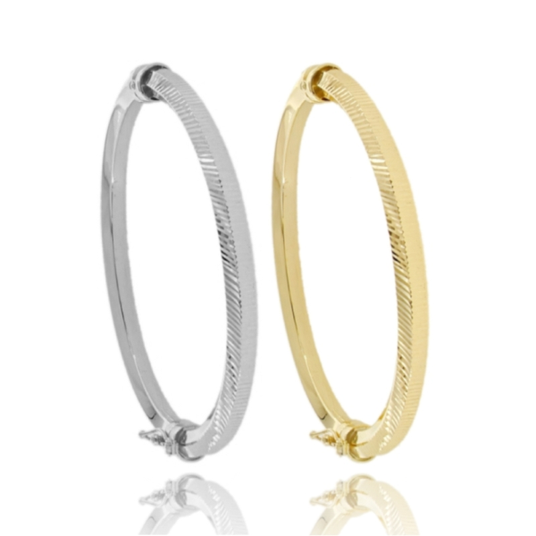 BRACCIALE RIGIDO POLO IN ARGENTO DIAMANTATO TIT 925