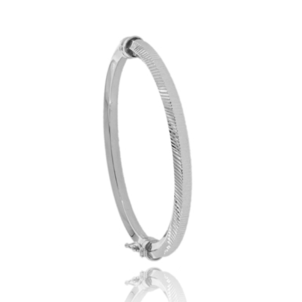 BRACCIALE RIGIDO POLO IN ARGENTO DIAMANTATO TIT 925