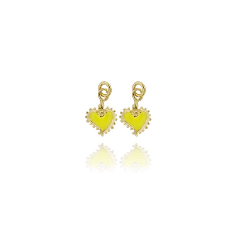 CIONDOLO CUORE SACRO MM 13X10 PZ 2 IN ARGENTO MICROFUSO TIT 925 E SMALTO