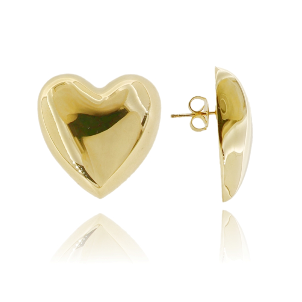 ORECCHINI CUORE ELETTROFORMATO IN ARGENTO TIT 925 