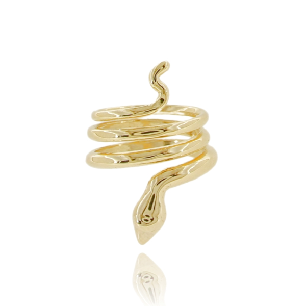 ANELLO SERPENTE IN ARGENTO TIT 925 MISURA REGOLABILE