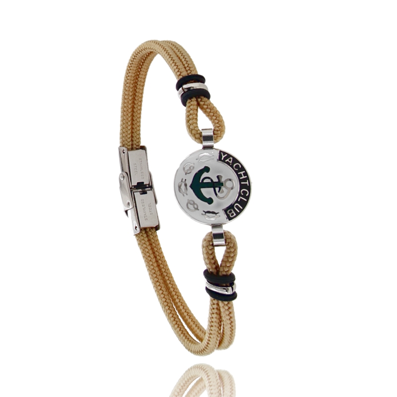 BRACCIALE CON COMANDO MOTORE IN ACCIAIO E CORDA CM 21