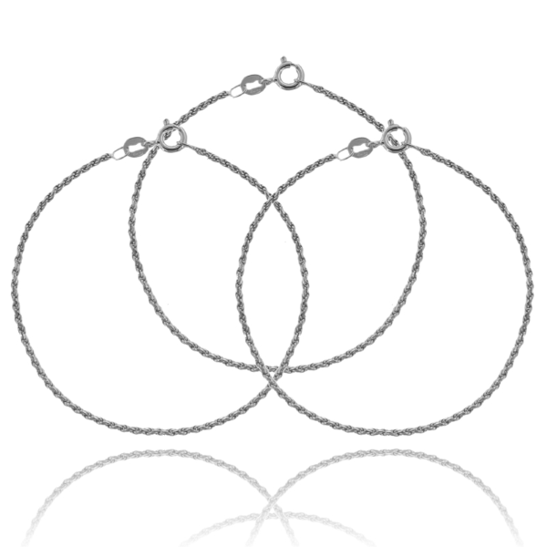 BRACCIALE FUNETTA MM 1,6 CM 18 PZ 3 IN ARGENTO 925‰